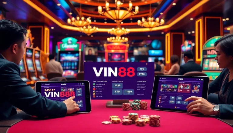 Engaging players at VN88 casino with exciting slot machines and betting interfaces.