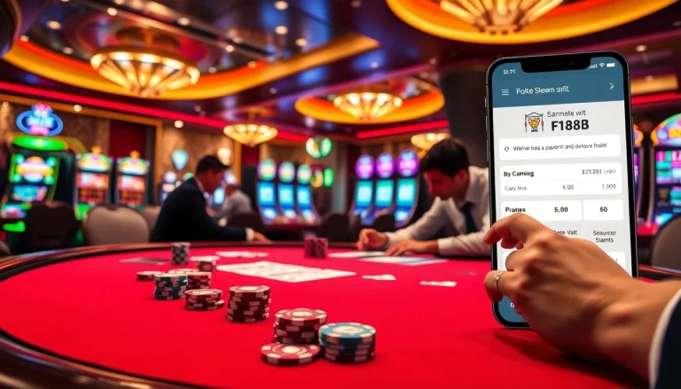 Join the excitement at F168 with thrilling poker gameplay and luxurious casino ambiance.
