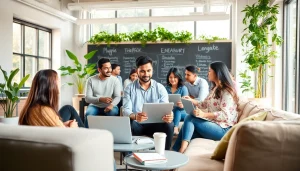 Showcasing a Kolkata entreprenure collaborating in a vibrant workspace.