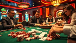 Engage with the thrilling world of gambling at trang chủ sunwin, featuring vibrant gaming tables and exciting game elements.