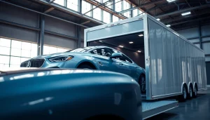 Load luxury vehicle securely for transport at https://luxuryautocarriers.com to ensure safe delivery.