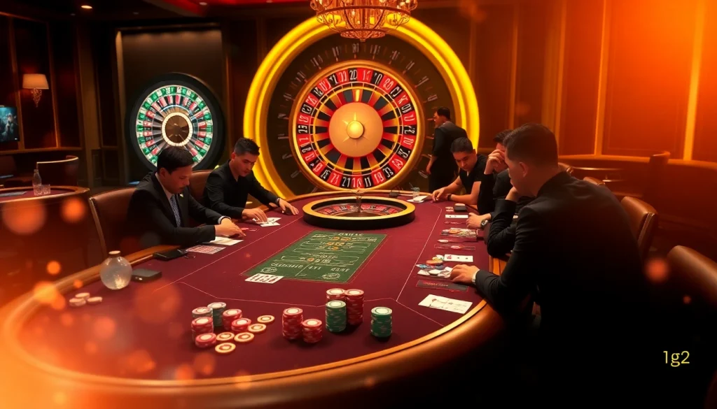 Engage in high-stakes poker with vibrant chips and cards at https://top10nhacai.gg/ casino.