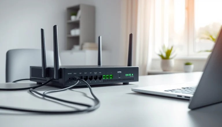 Setting up the best vpn router for secure home office connectivity.