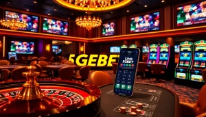Engage in thrilling games with the 5GBET App featuring dynamic casino visuals and interactive elements.