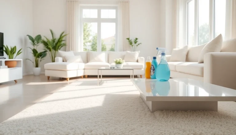Enhance your space with a professional cleaning service in a bright, organized living room.