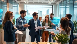 Collaborative professionals at https://2020group.co.za engaging in town planning discussions.