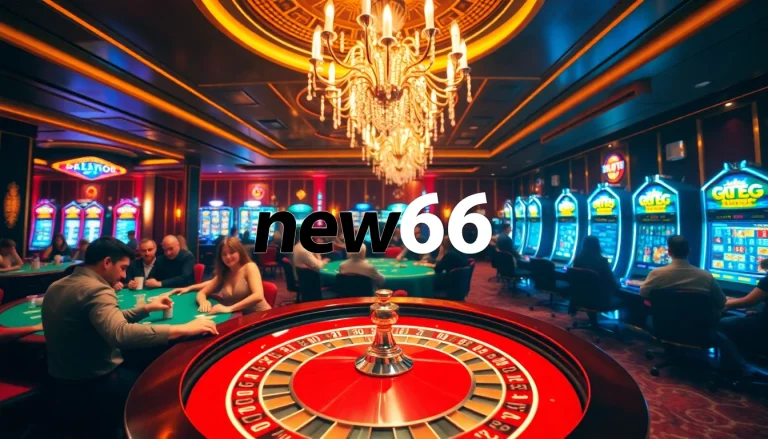 Engage with the thrilling atmosphere of new66 at a vibrant casino table, where excitement meets winning chances.