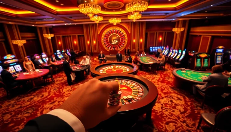 Engage in thrilling casino games at https://topclub.space/ featuring vibrant roulette wheels and poker tables.
