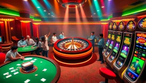 Experience thrilling games at Nhà cái OKWIN with vibrant roulette and exciting slot machines.