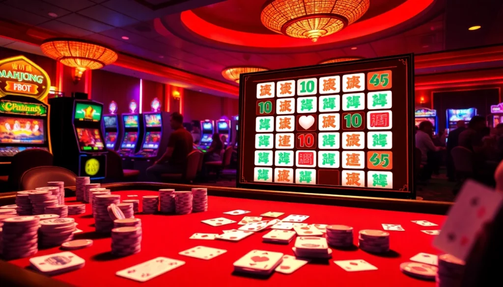 Experience Mahjong Ways 2 slot with vibrant action at the casino's high-stakes table.