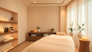 Experience soothing 출장안마 services in a serene massage parlor with warm, tranquil ambiance.