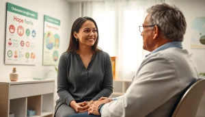 Consulenza su ovodonazione somigilanza madre con medico e madre in ufficio sereno.