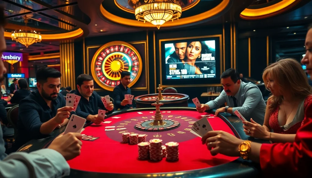 Experience excitement with 'rebahin film' streaming amidst glamorous casino action.