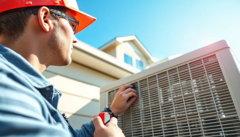 Providing expert HVAC repair Mt Kisco service from skilled technician inspecting unit.