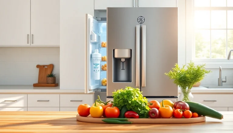 High-quality Waterdrop Replacement for GE® RPWFE® filter showcased in a modern kitchen setting.