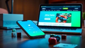 Interactive display of the jalwa app on a mobile phone, highlighting gaming features and user-friendly interface.