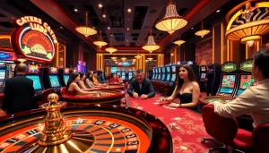 Engaged players enjoying gaming at nhà cái nova88's vibrant casino floor.