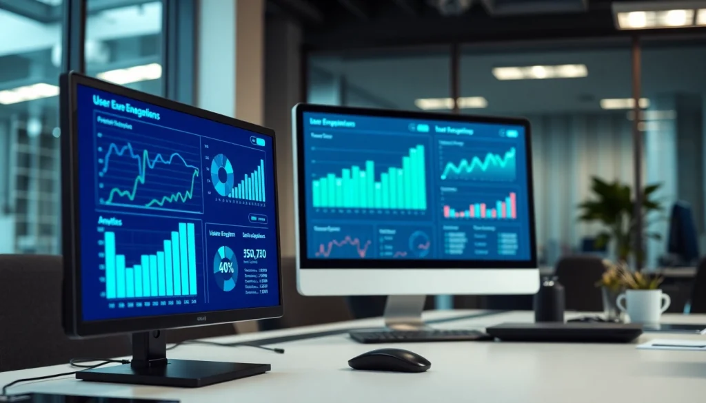Visualize the 1cplatform with analytical data displays in a professional workspace.