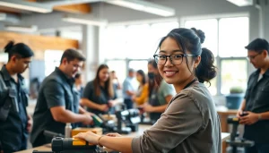 Engaged student learning at hawaii trade schools showcasing hands-on training environment.