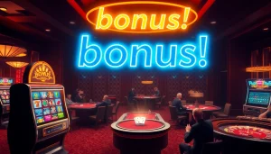 Experience the excitement of winning with the bonus Naga169 in a vibrant casino atmosphere.