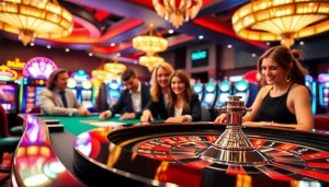 UFA169 เข้าสู่ระบบ กับบรรยากาศคาสิโนที่คึกคักและผู้เล่นสนุกสนาน