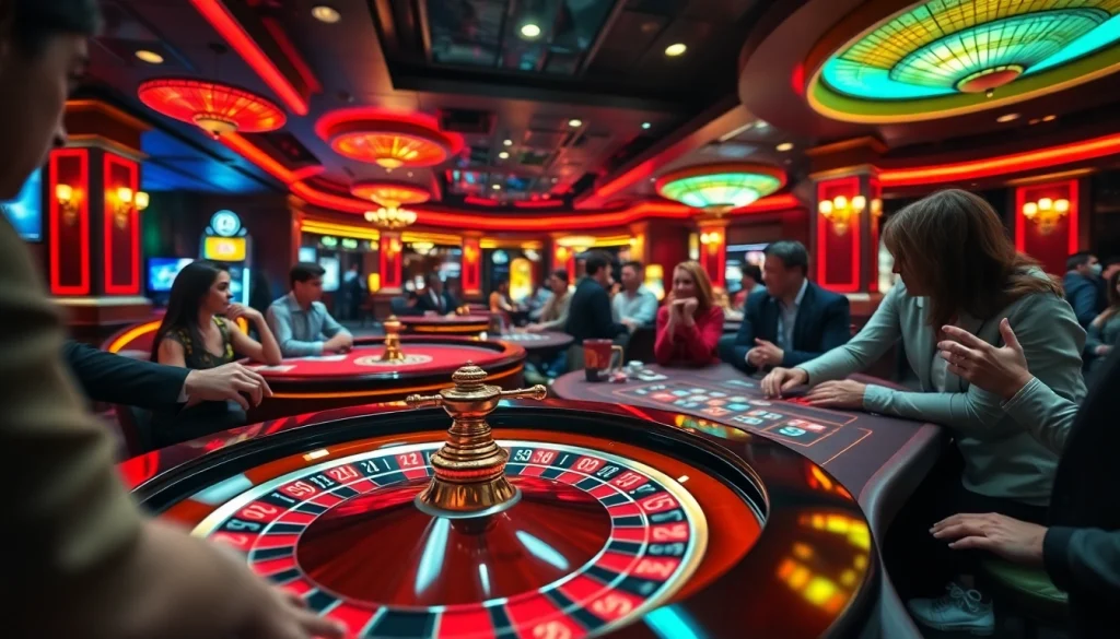 Experience the excitement of the best csgo gambling sites with vibrant casino gaming tables.
