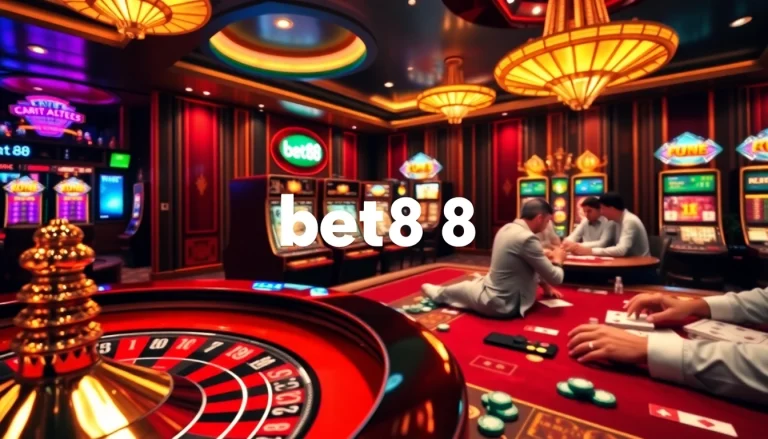 Experience the thrill of winning at Bet88 with vibrant casino tables and exciting games.