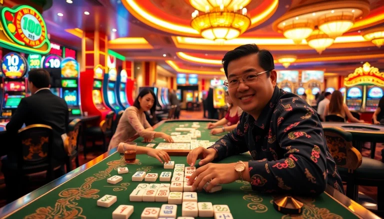 Experience Mahjong Ways 2 at a vibrant casino featuring exciting tiles and winning moments.