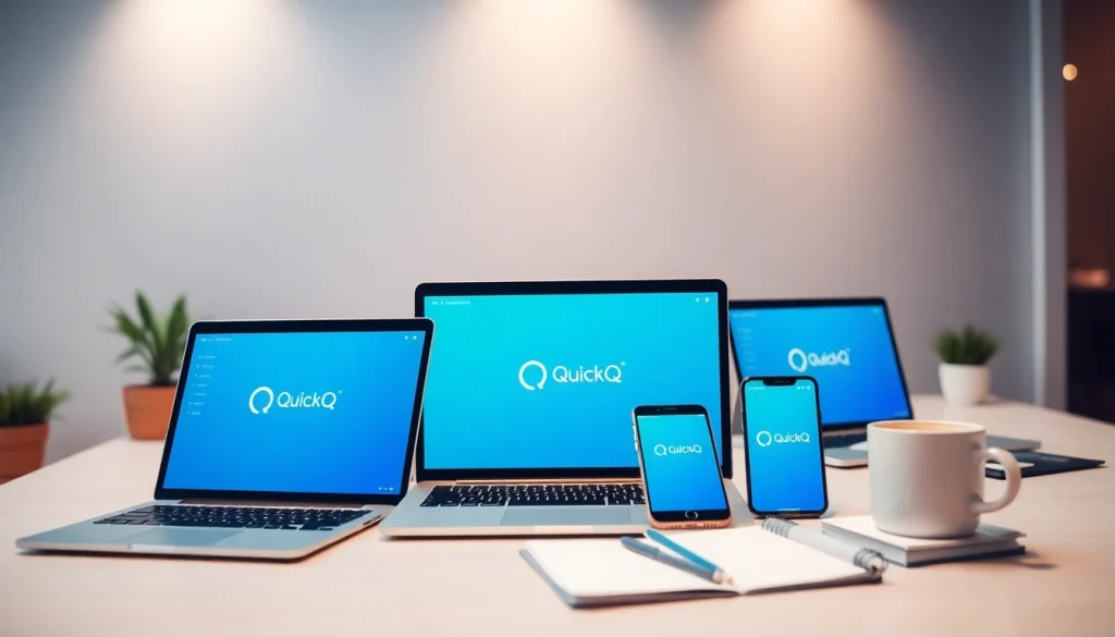 在现代工作环境中，QuickQ官网界面在多种设备上展示，呈现安全浏览。