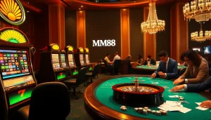 Experience the excitement of MM88 with vibrant casino elements and engaging gameplay.