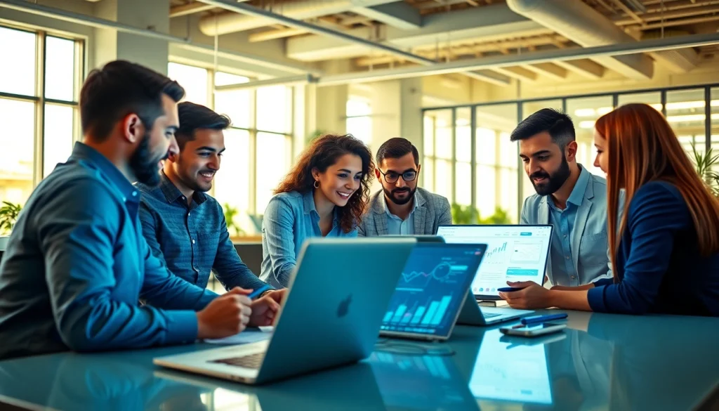 Engaged team at https://www.pnmmedia.com planning digital marketing strategies.