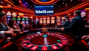 Experience the thrill of gambling at https://febet8.com with luxurious tables and vibrant games.