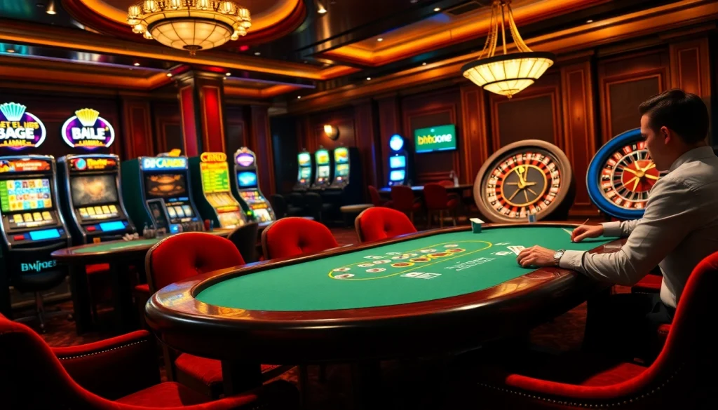 Experience the strategic thrill of gambling at a luxury casino setup influenced by bdtk66.one.