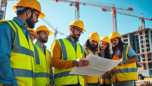 Elevate construction safety programs by showcasing teamwork and safety protocols on-site.