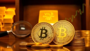 Analyze the current gold price in usa with luxurious gold bullion coins on display.