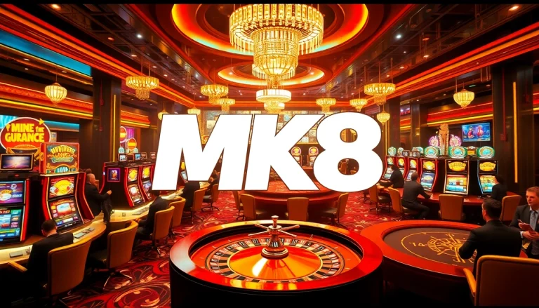 Experience the thrill of MK8 online gambling with vibrant casino visuals and lucrative betting opportunities.