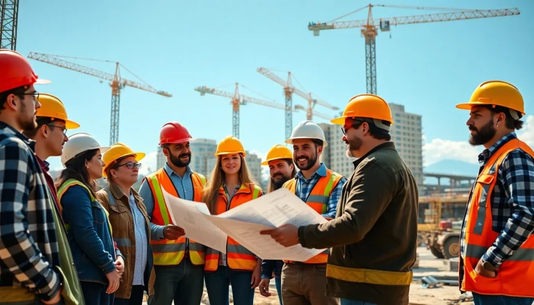 Engaged professionals in construction advocacy Colorado discussing project plans.