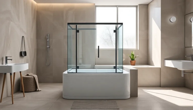 Erleben Sie die stilvolle duschkabine 90x90 in einem modernen Badezimmer mit elegantem Design.