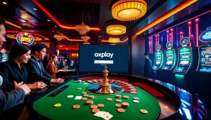 Experience luxury gaming with the oxplay login at vibrant casino tables filled with excitement.