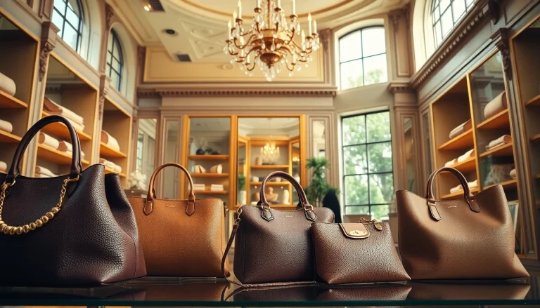 명품 이미테이션 가방을 고급 부티크에서 선보이며 우아한 아우라를 자아내다.
