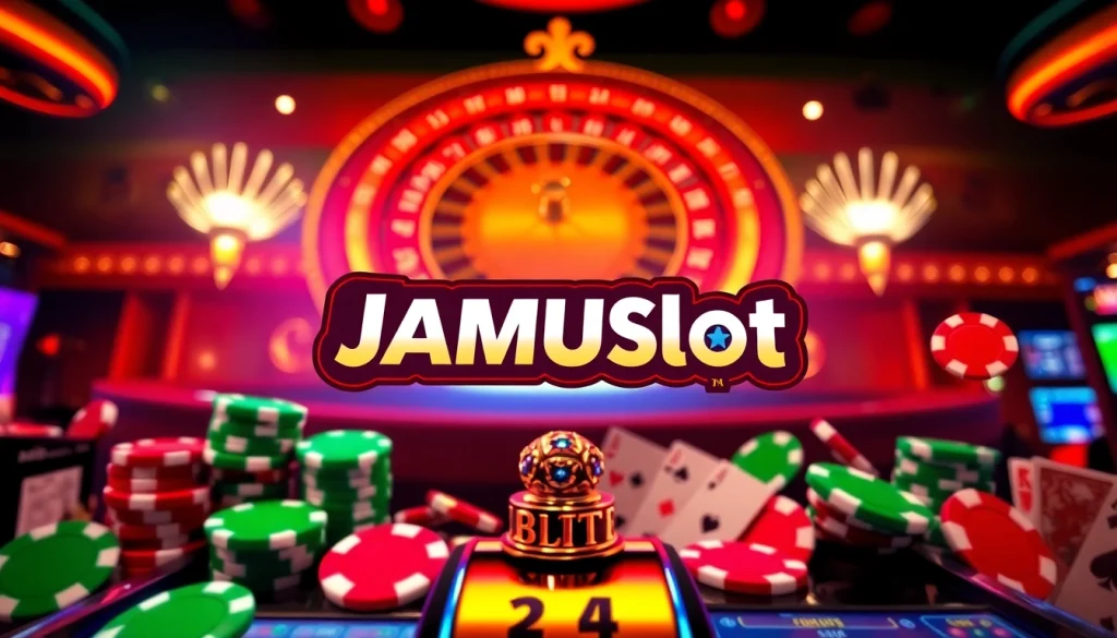 Experience excitement at JAMUSlot with vibrant slot machines and immersive casino action.