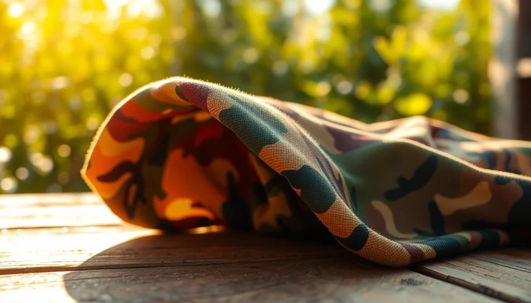 Bekijk de unieke kenmerken van legerprint stof in een prachtig textiel.