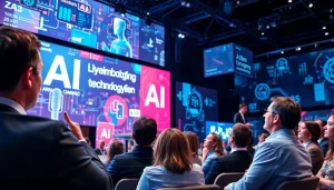 Attendees actively participating in discussions at the AI and emerging technology conference.