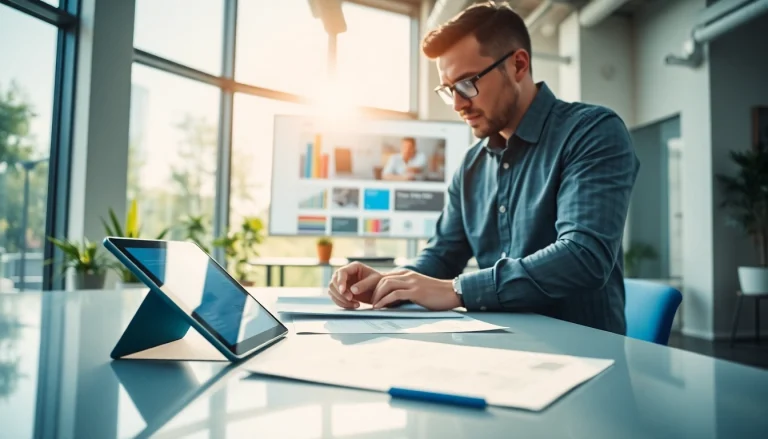 Creating a compelling web design essex for trades in a modern studio setting