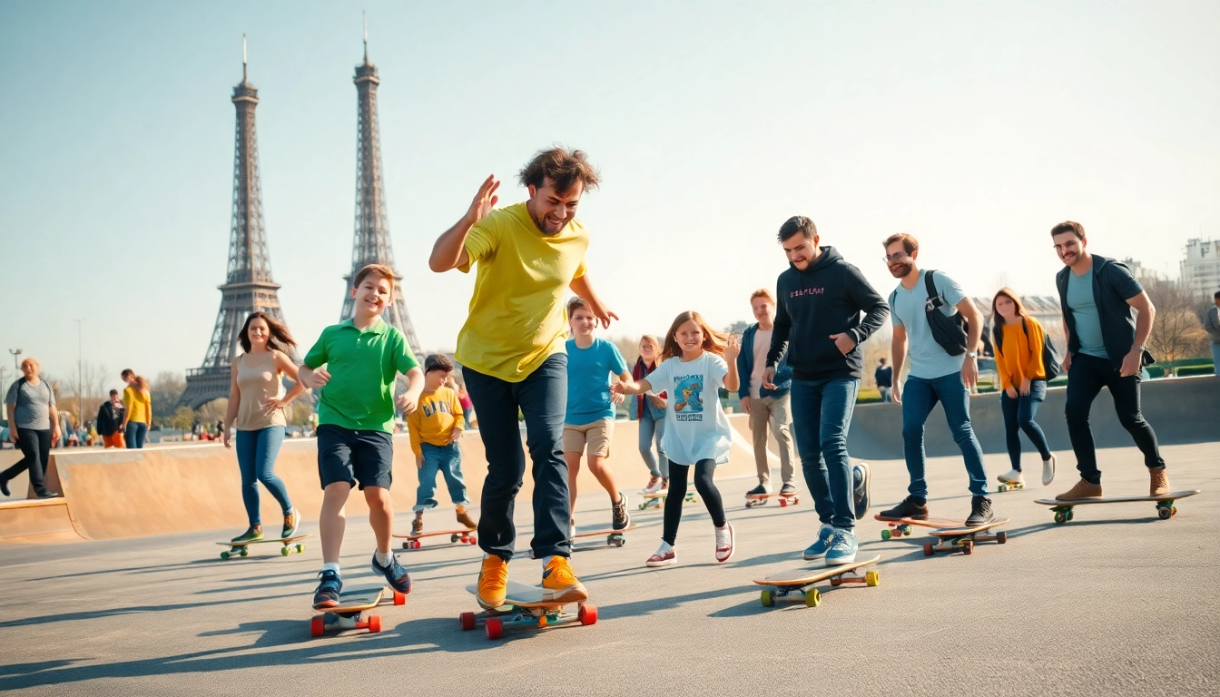 Learn skateboarding techniques in Paris with lessons tailored for all ages at Apprendre le Skate Paris.