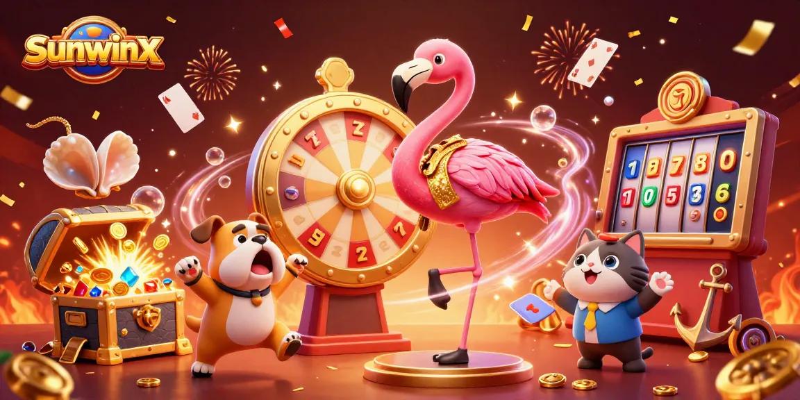 Spin the prize wheel for exciting wins at sunwinx with colorful casino game elements!