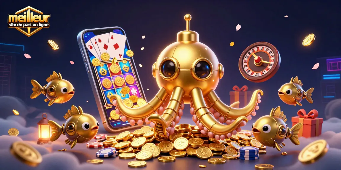 Explore le meilleur site de pari en ligne avec une illustration captivante de personnages fantastiques dans un univers de jeux de casino.