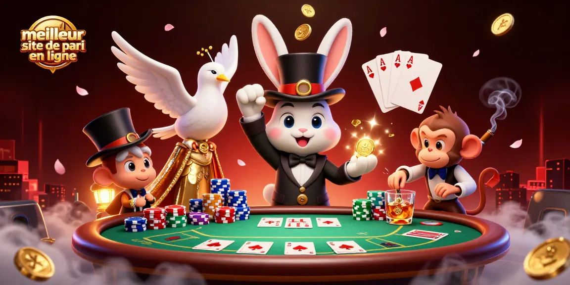 Jouez sur le meilleur site de pari en ligne avec des personnages de casino animés et des éléments riches.