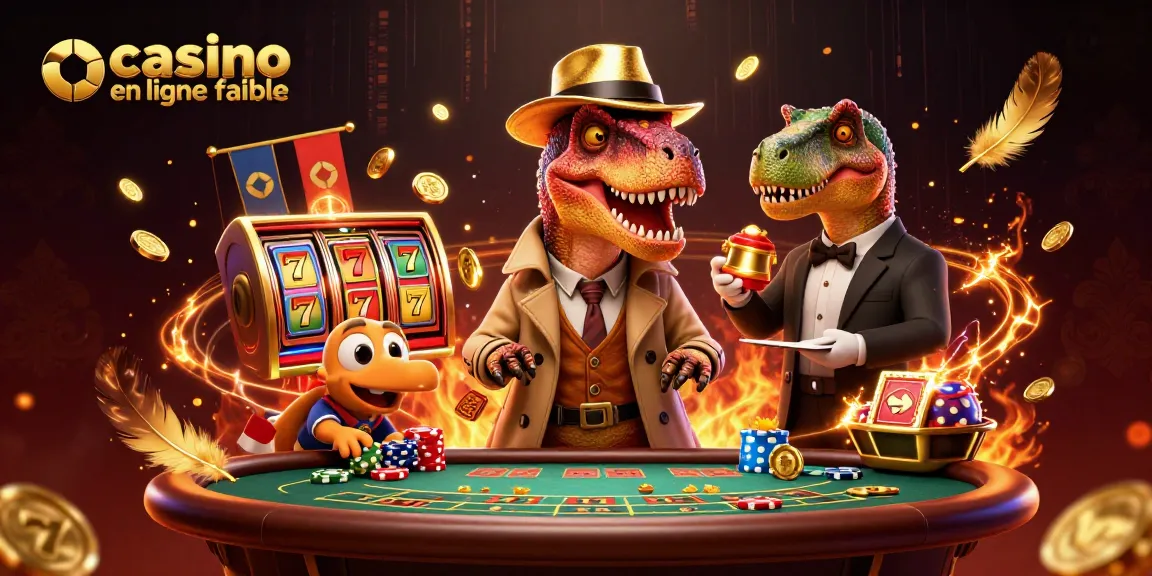 Rejoignez un velociraptor à la table de blackjack dans un casino en ligne fiable, en pleine action.